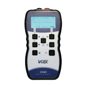 CX40 Cable Expert es un reflectómetro de dominio de tiempo (TDR) y generador de tonos portátil y robusto